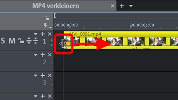MP4-Video kürzen MP4 verkleinern: Anfang wegschneiden