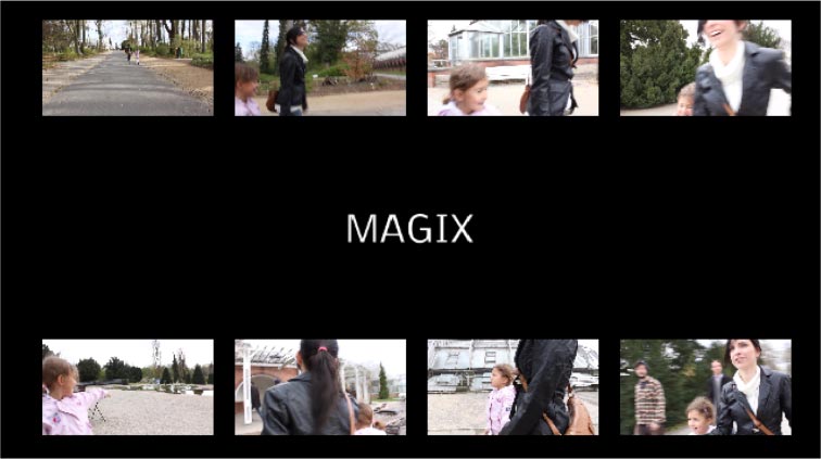 Video-Collage mit Titel Fertige Video-Collage mit Titel